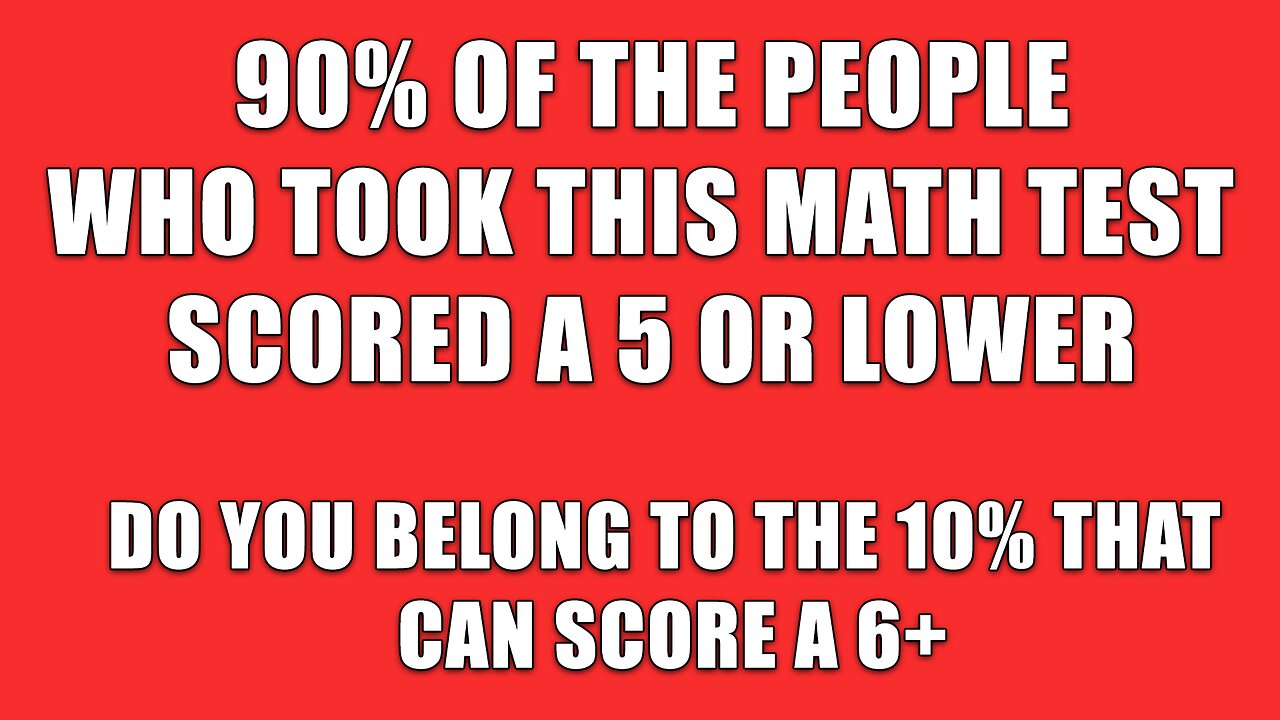 Mathematics Test