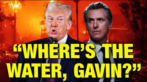 Trump’s EPIC Troll Of Gavin Newsom Over Devastating LA Fires!