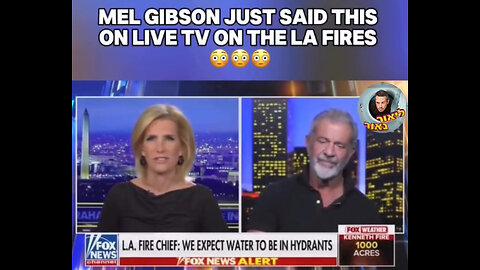 Mel Gibson opened up about the fires live.