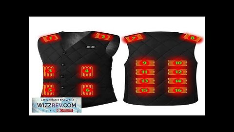 TENGOO HV-16A Heated Vest 16 Heating Zones Trible Gears Temperature Level Control Review