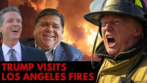 🚨HAPPENING NOW: President Trump ON THE GROUND in LA to tour Fire Damage