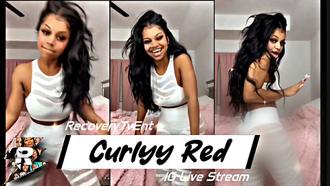 Curlyy Red aka Ftnbae dancing in bedroom