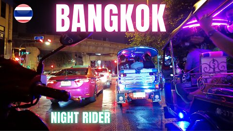 4K Crazy Motorbike Ride through Bangkok 🇹🇭