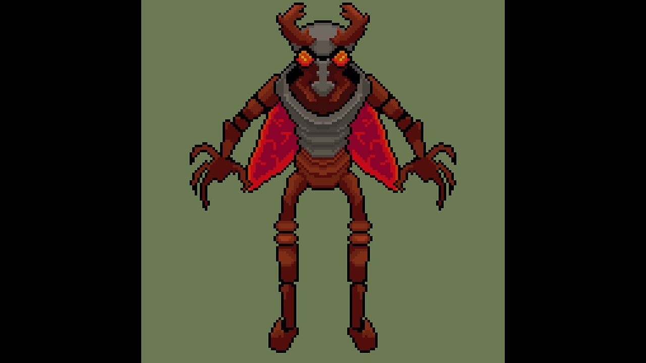 Simple Red Ant warrior timelapse!