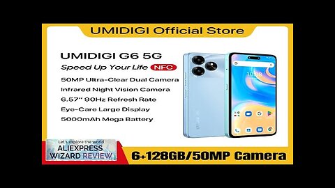 World Premiere UMIDIGI G6 5G Smartphone 5G Android 13 Dimensity 6100+ 6GB Review