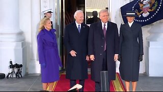 President Trump Arrives at The White House on Biden's Last Day