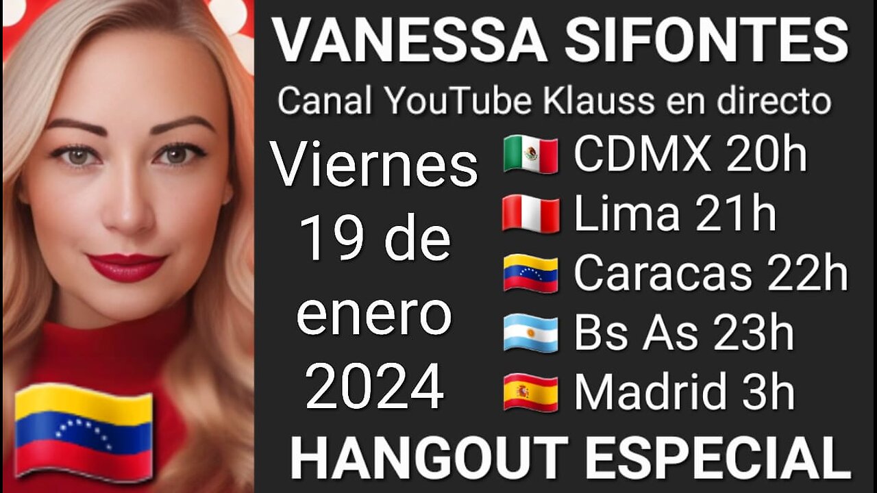 Hangout especial con Vanessa Sifontes 🇻🇪 @conectatualmagrandemente2022 (20-1-24)