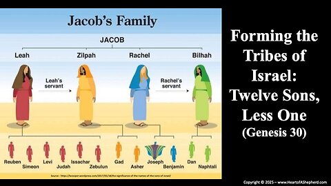 Forming the Tribes of Israel: Twelve Sons, Less One (Genesis 30) – from www.HeartofAShepherd.com.