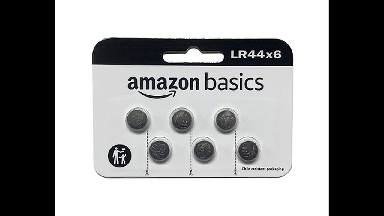 Amazon Basics 6-Pack LR44 Alkaline Button Coin Cell Battery, 1.5 Volt, Long Review