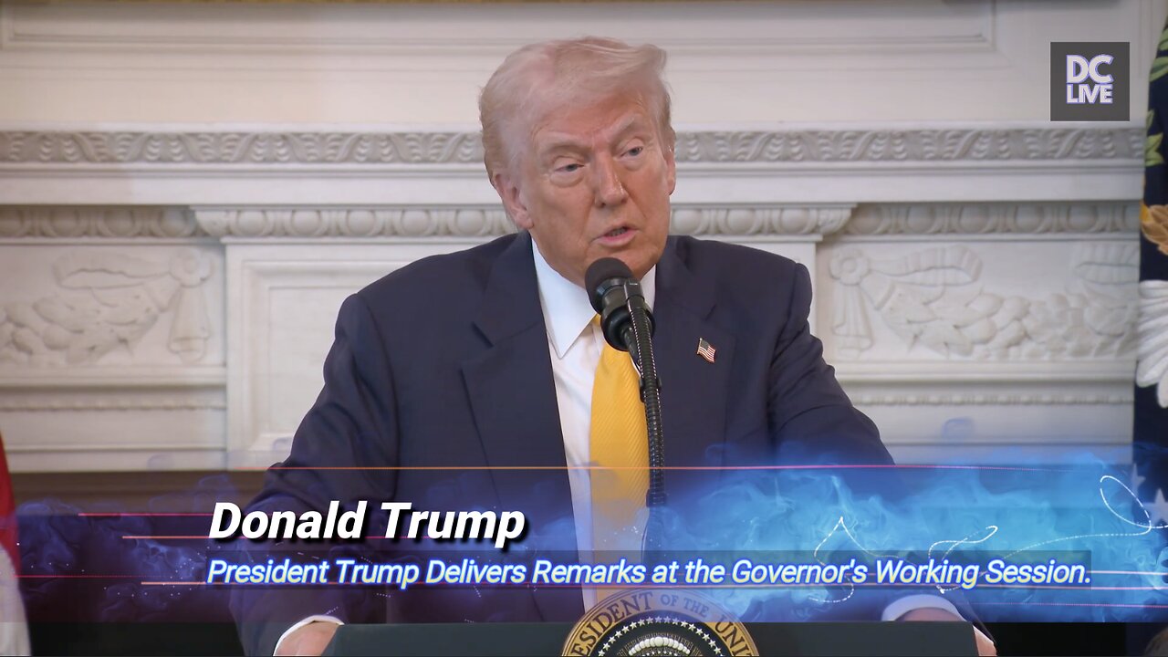 President Trump Delivers Remarks at the Governor's Working Session.