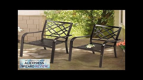 Wrought Iron Black Chairs 300 Lbs Outdoor Dining Chairs Patio Metal Stackable Review