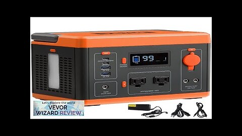 VEVOR Portable Power Station Solar Generator 296Wh 300W Backup Lithium Battery Review