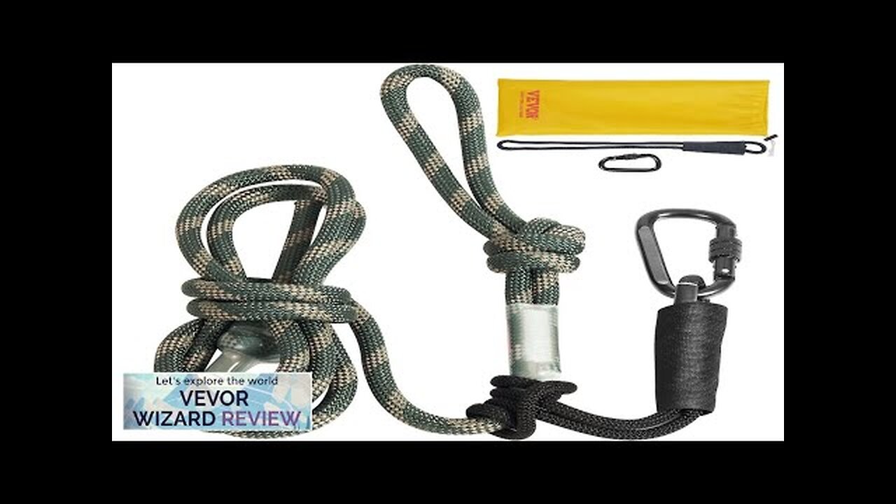 VEVOR Tree Stand Safety Rope 9 ft/27.43M Treestand Lifeline Rope 30KN Breaking Review