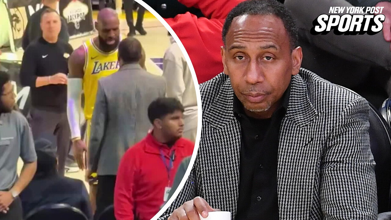 LeBron James scolds ESPN's Stephen A. Smith in stunning scene after Lakers game