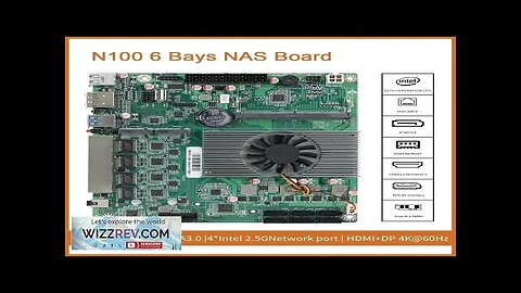 N5105/N100 NAS Motherboard 4x Intel i226-V 2.5G 2* M.2 NVMe 6* SATA3.0 Review