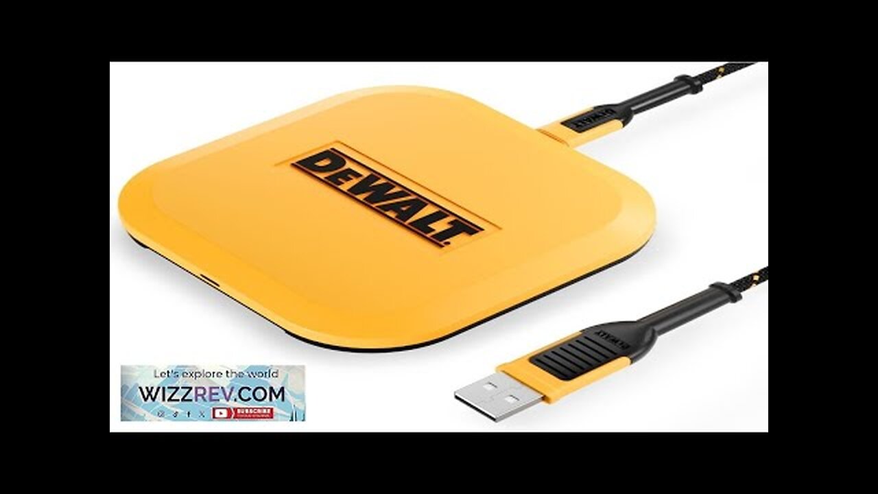 DEWALT Fast Wireless Charging Pad — Type C Cable and AC Adapter Review