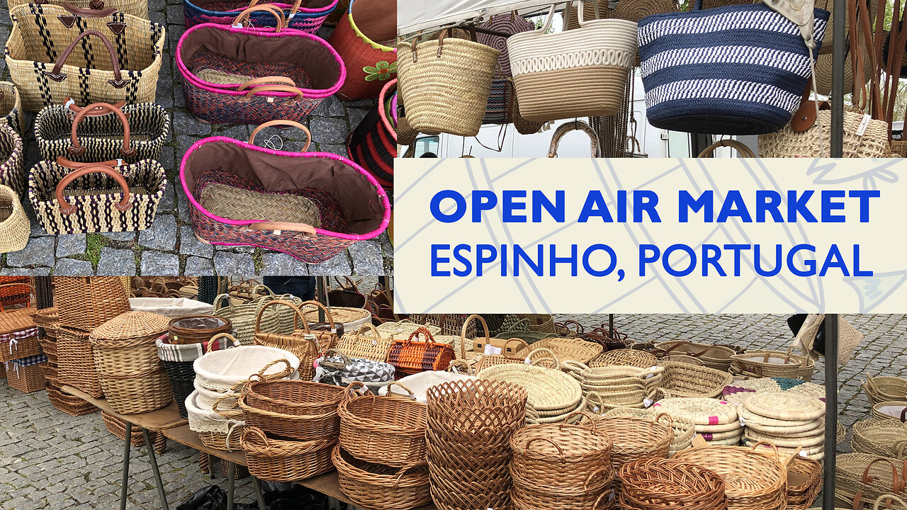 Open Air Market in Espinho, Portugal