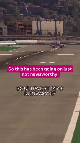 A Very Close Call: Two Southwest Boeing 737's almost collide