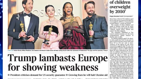 🔥Headlines for Tuesday 4th March 2025 Newspaper Headlines 🎉📰#britishpress #breakingnews