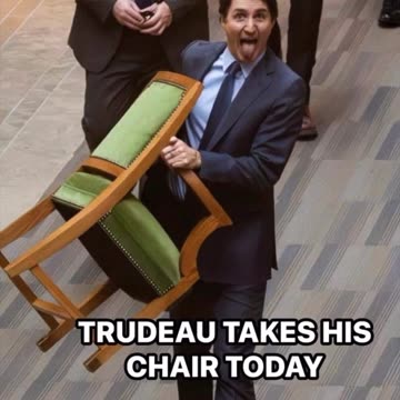 Not only did Trudeau steal your kitchen sink this Kleptomaniac Took your chair