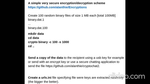 A simple very secure encryption/decryption scheme - using shared random data as keys