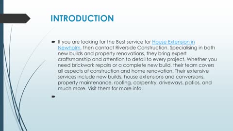 Get The Best House Extension in Newholm.