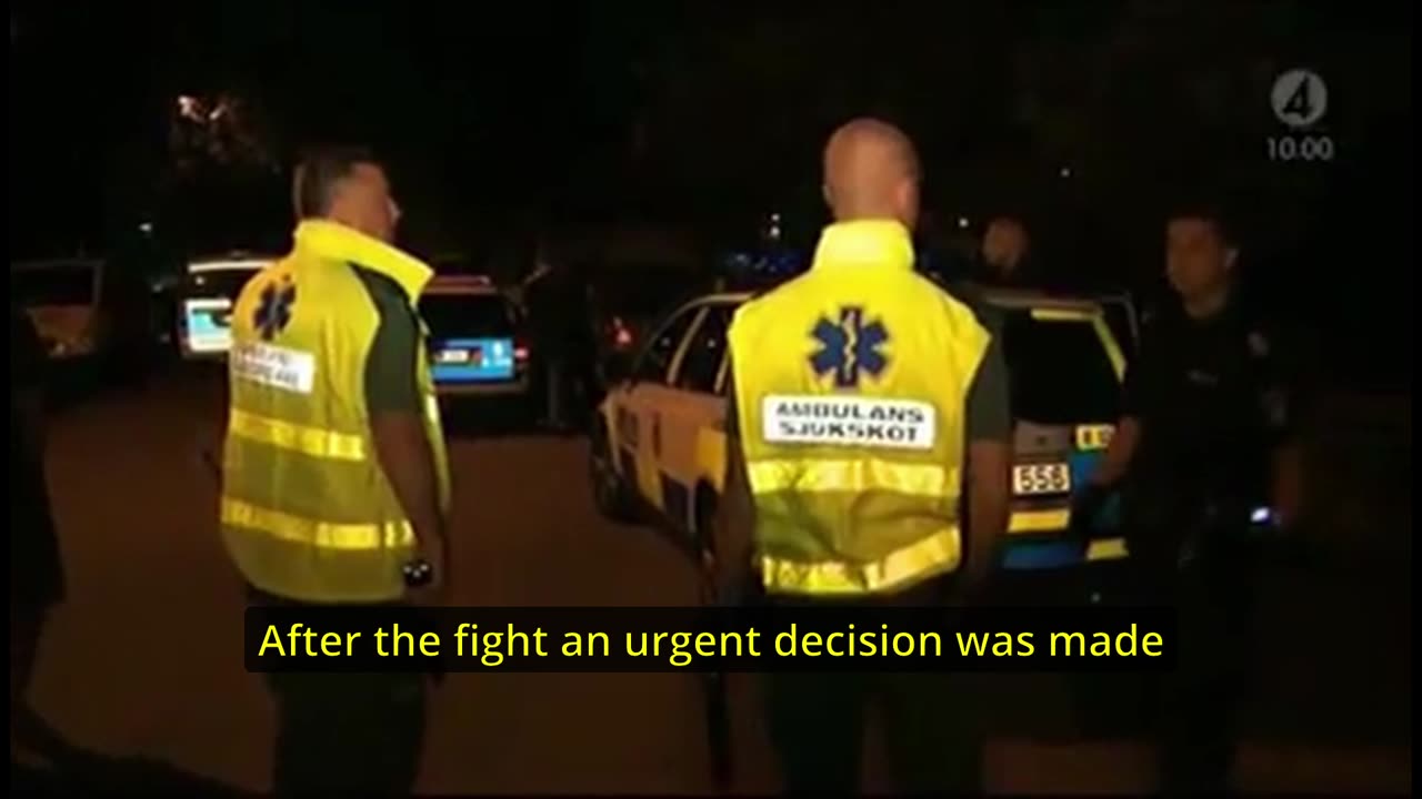 2010 Ambulance attacked in Muslim city of Malmo in Sweden