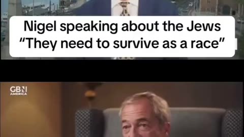 UK: Nigel Farage has a very favorable opinion on the Jews.. but what about the English?