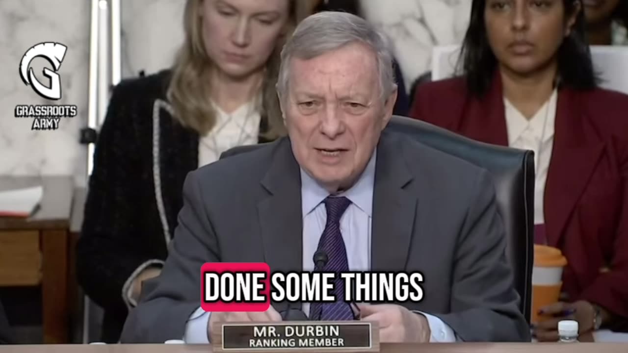 Yes, Dick Durbin really Just Asked Pam Bondi What Kash Patel Thinks About Q-Anon