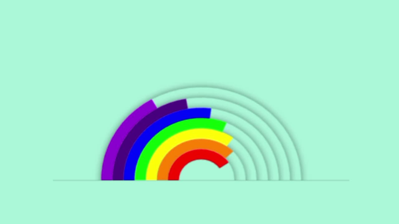 Rainbow Animation | Using Html Css . . .