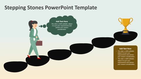 Stepping Stones PowerPoint Presentation Template