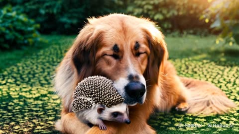 "The dog and the hedgehog."