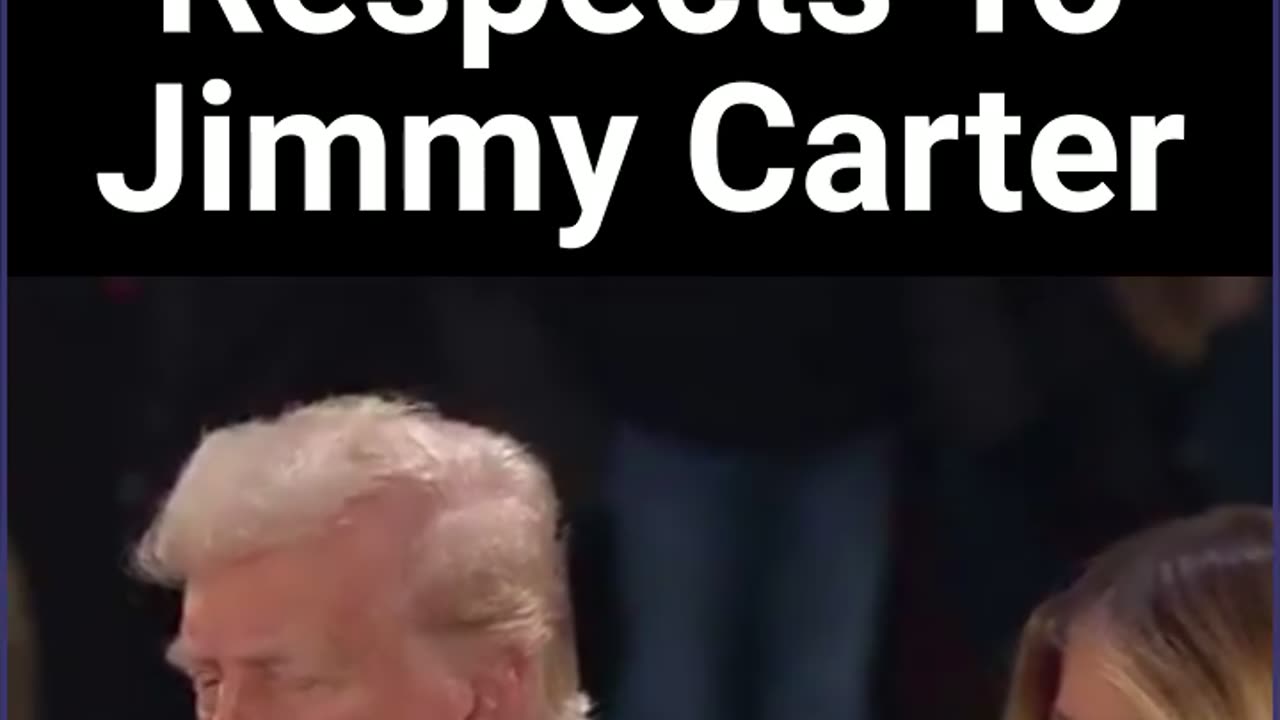 Trump Pays Respects To Jimmy Carter