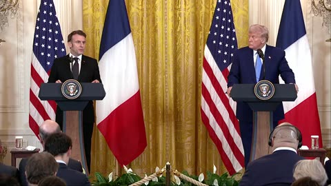 Macron to Trump: 'Peace cannot mean the surrender of Ukraine' during Washington visit