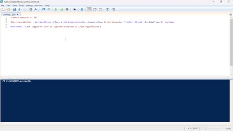 Retrieve Last Logged In User on a Remote Computer via PowerShell