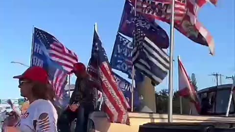 Patriots lined up for Trump’s return to Miami tonight