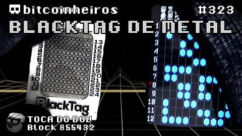 BlackTag - Placa de metal para sua chave de Bitcoin