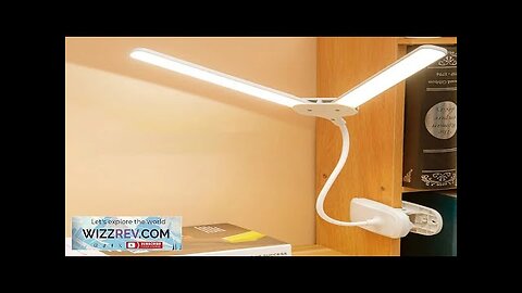 Dual Head LED Desk Lamp Clip On LampFlexible Gooseneck Table Lamp 3600mAh Review