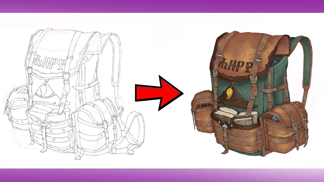 Drawing A Backpack (Timelapse)