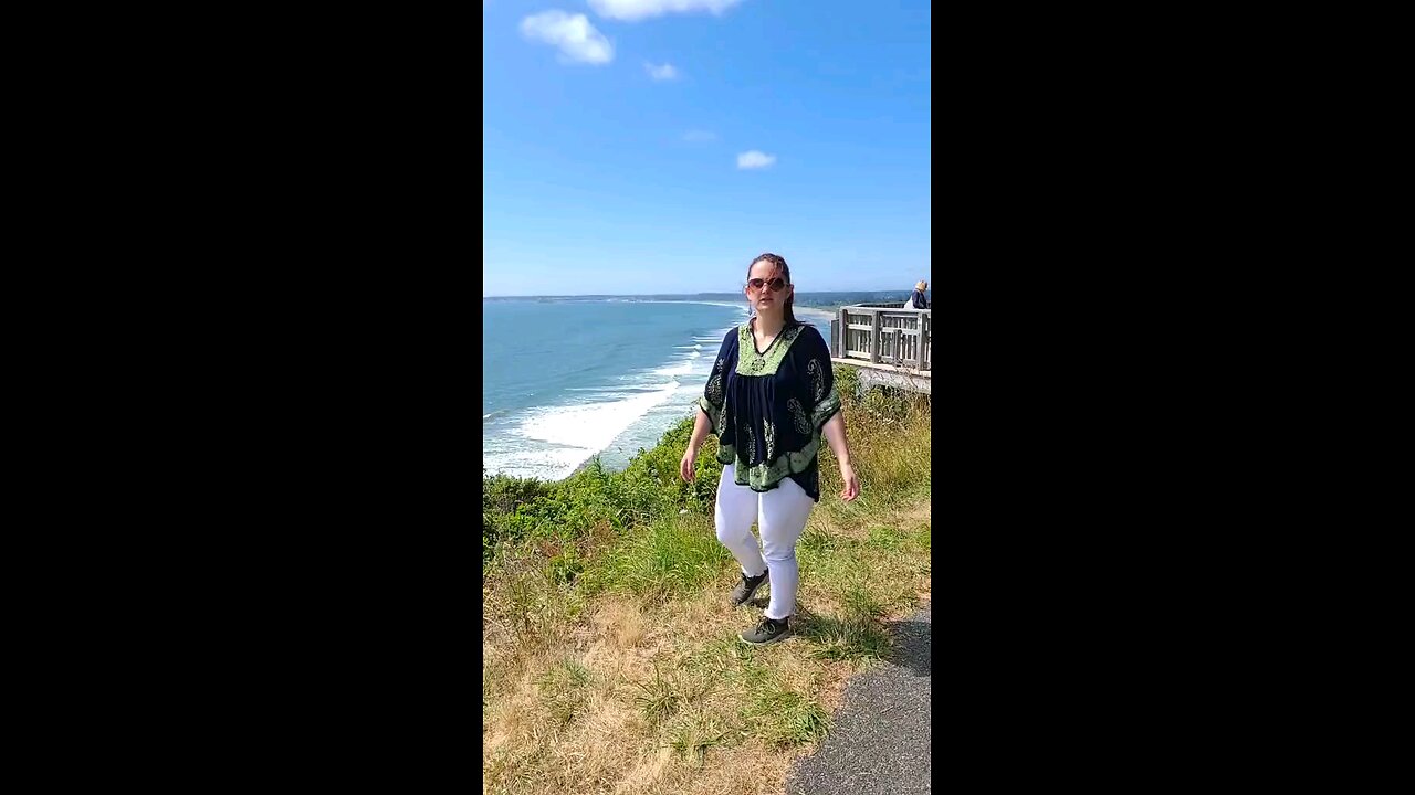 Dancing at the beach