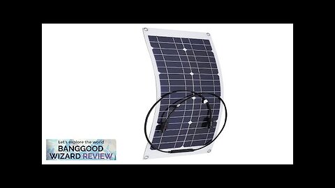 20W 18V Monocrystalline Solar Panel For Motorhome Boat Connector Waterproof Power Solar Review