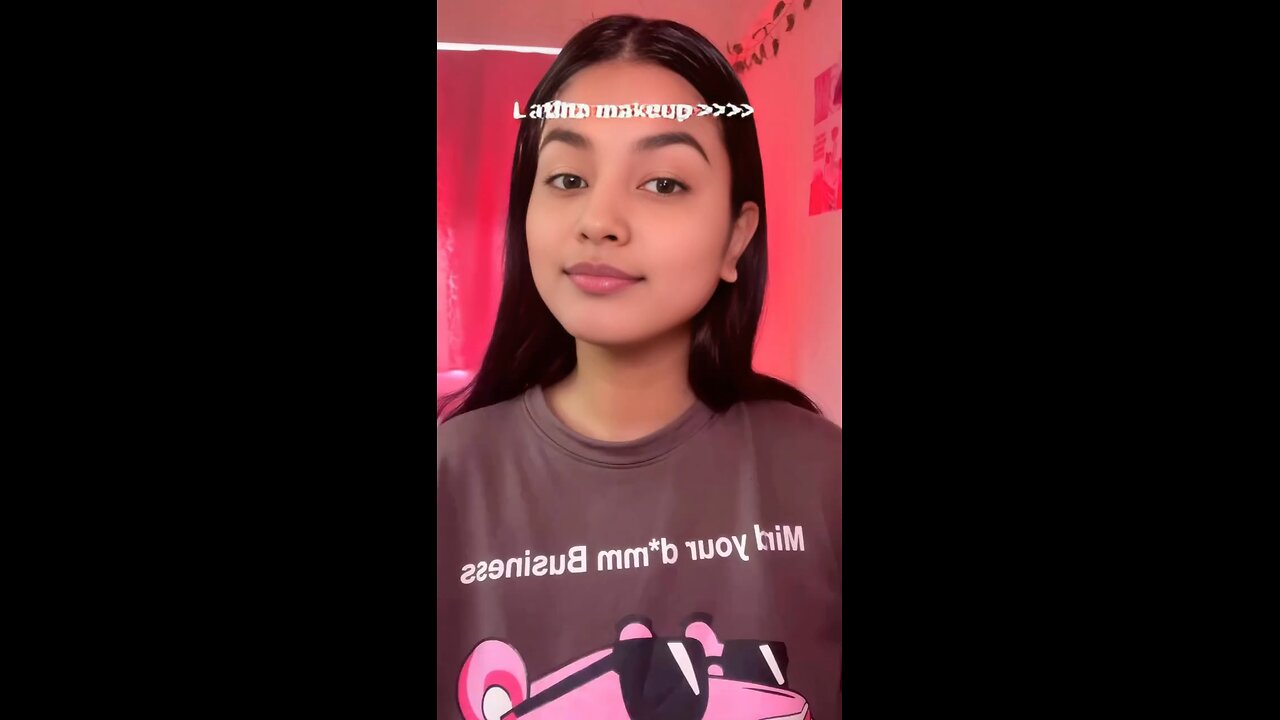 Latina girl makeup transition viral reel