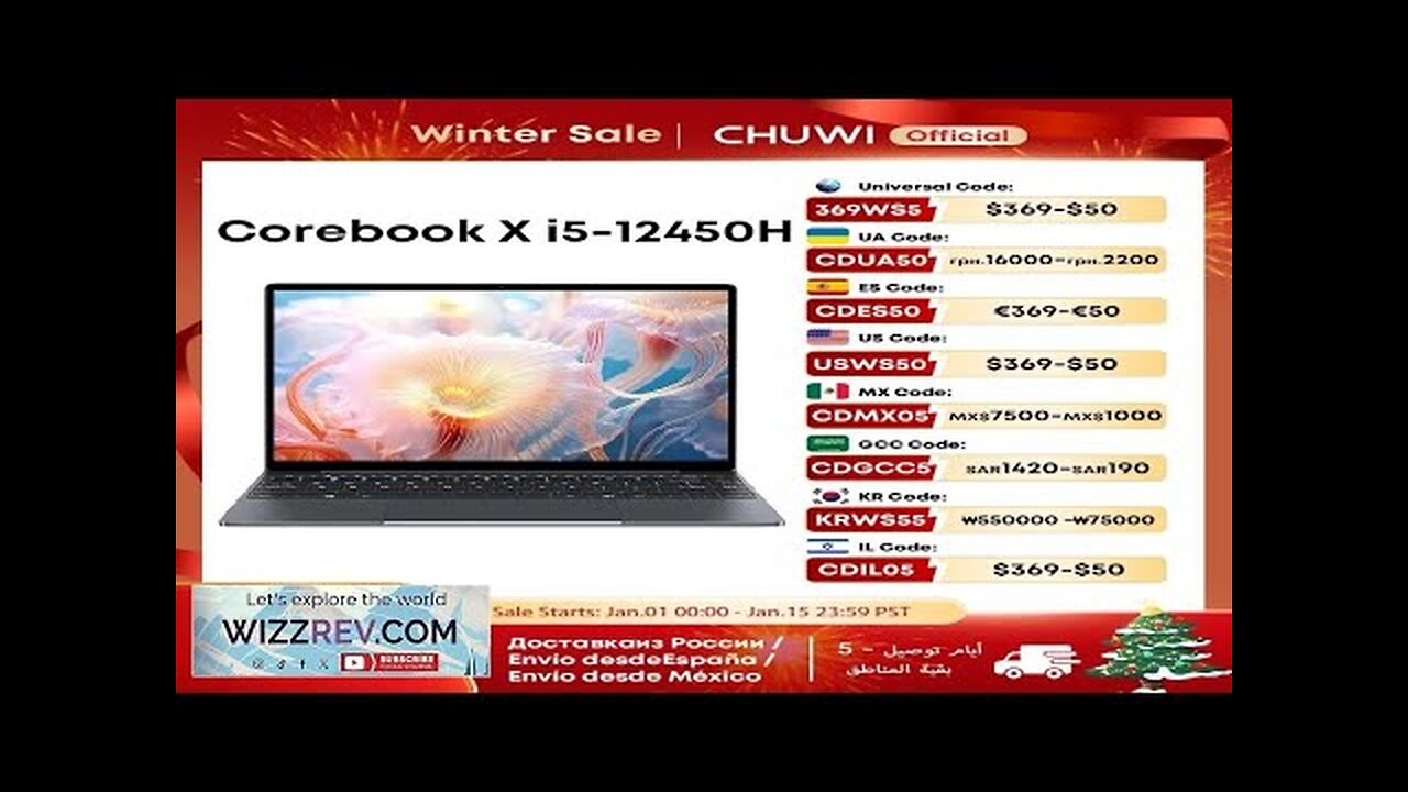 CHUWI Corebook X 2024 Laptop i5-12450H 8Cores 14 inch FHD IPS Screen Review