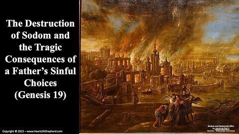 Sodom’s Destruction and the Consequences of a Father’s Choices (Genesis 19)