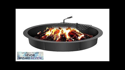 VEVOR Fire Pit Ring w/ BBQ Fire Ring 35 Inch Outer Steel Review