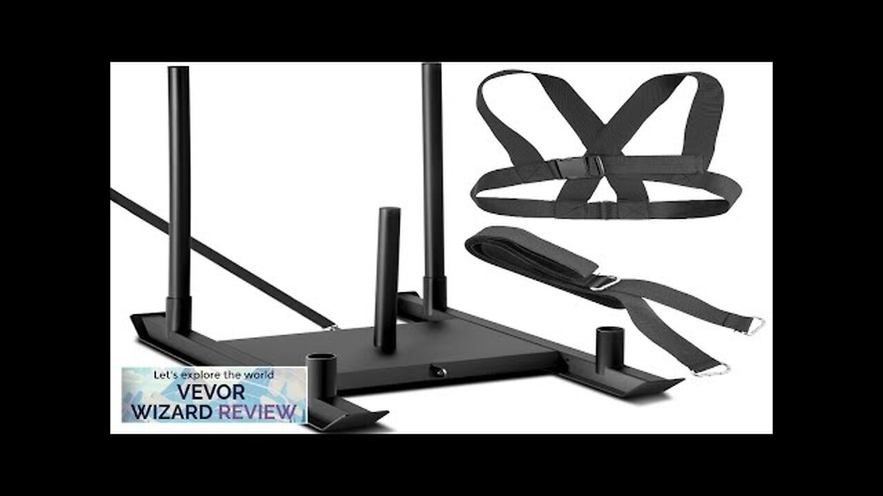 Weight Sled System Push Pull Drag Power Speed Athlete Training Strength Workout Review