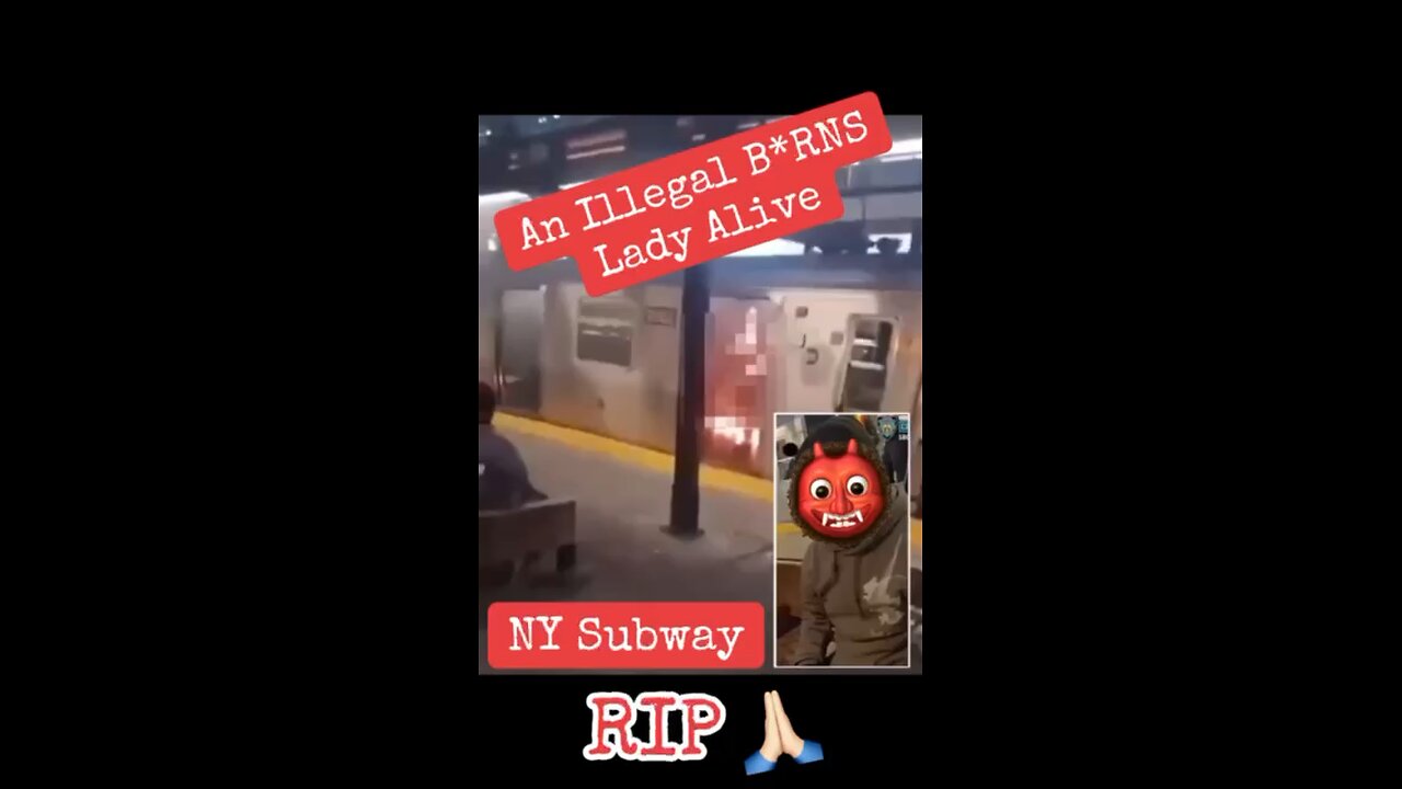 Illegal immigrant burning woman alive, New York subway