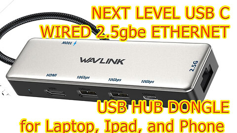 🧶 Wavlink 2 5 Gbe Ethernet and PD Power Delivery WIRED Network Adapter USB C DONGLE #wisebuyreviews