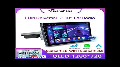 7'' 10'' 8Core Android 11 1Din Car Multimedia CarPlay 5G Universal Navigation Review