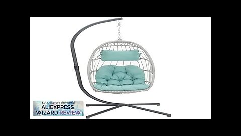 Egg Swing Chair with Stand Rattan Hanging Swing Hammock Egg Chairs Review